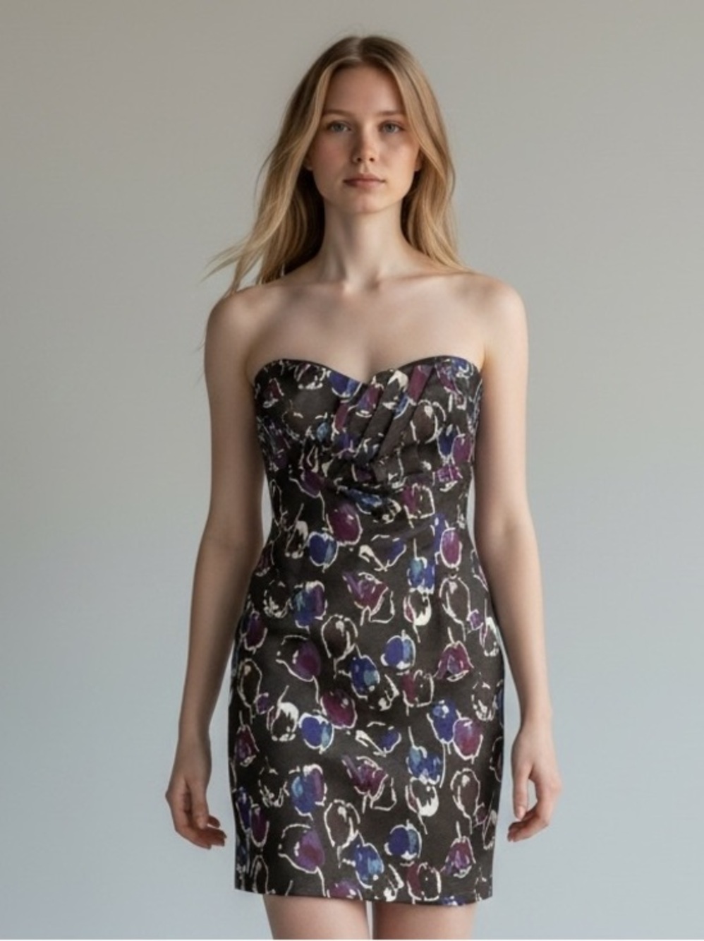 American Eagle Outfitters Strapless Floral Print Mini Dress Size 6